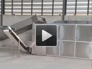 木（mù）薯片烘幹機調試現場（chǎng）