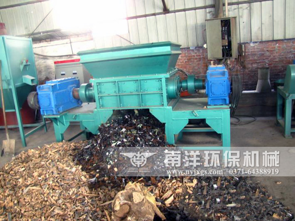 撕碎機使用現場