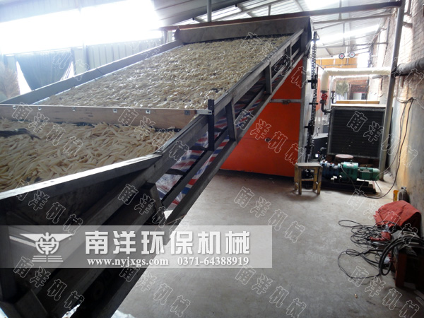 山藥烘幹機使用（yòng）現場