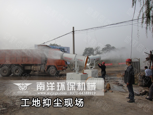 抑塵設備工地使用效果