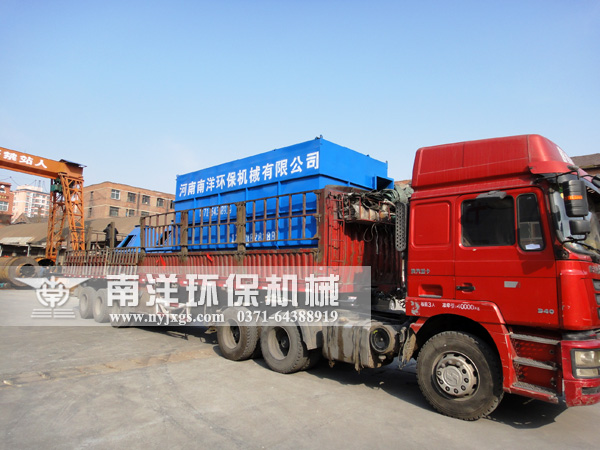 煆燒回(huí)轉窯用戶訂製(zhì)的脈衝布袋除塵器發貨 煆燒回轉窯用戶訂製的脈衝布袋除塵器發貨