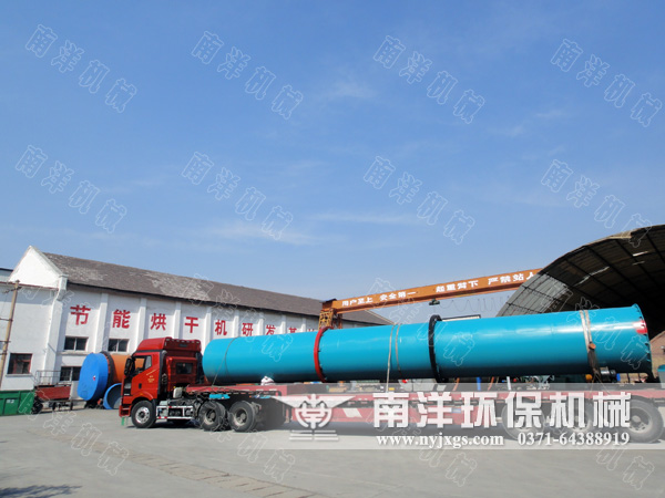 牛糞烘幹機設（shè）備發貨