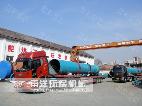 牛糞烘幹機發貨現現場