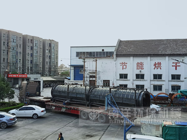 無軸滾筒篩沙機發貨現場