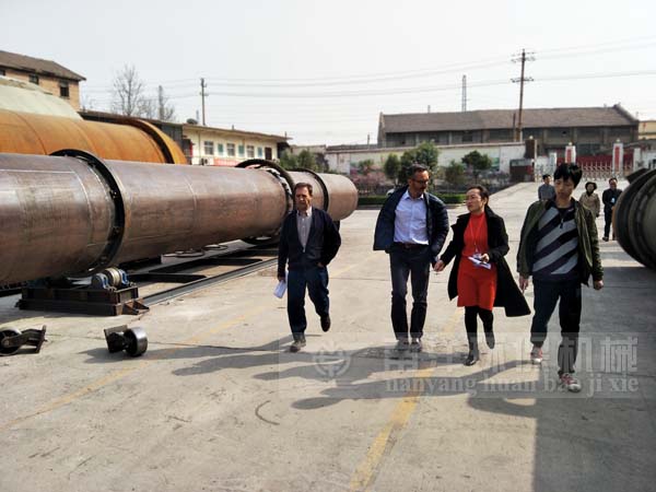 西班牙外商考察（chá）采購（gòu）烘幹機