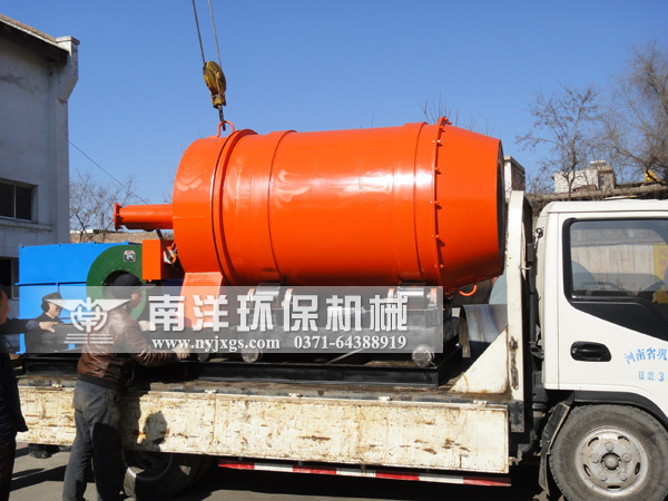 煤粉燃燒爐裝車現場