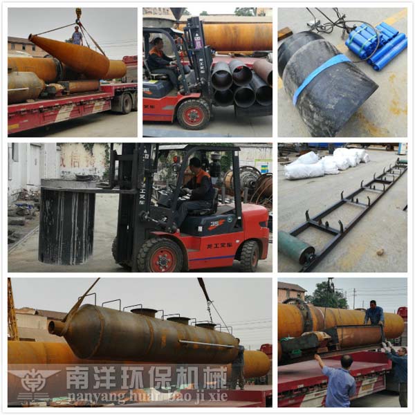 汙泥烘幹機成套設備裝車發貨